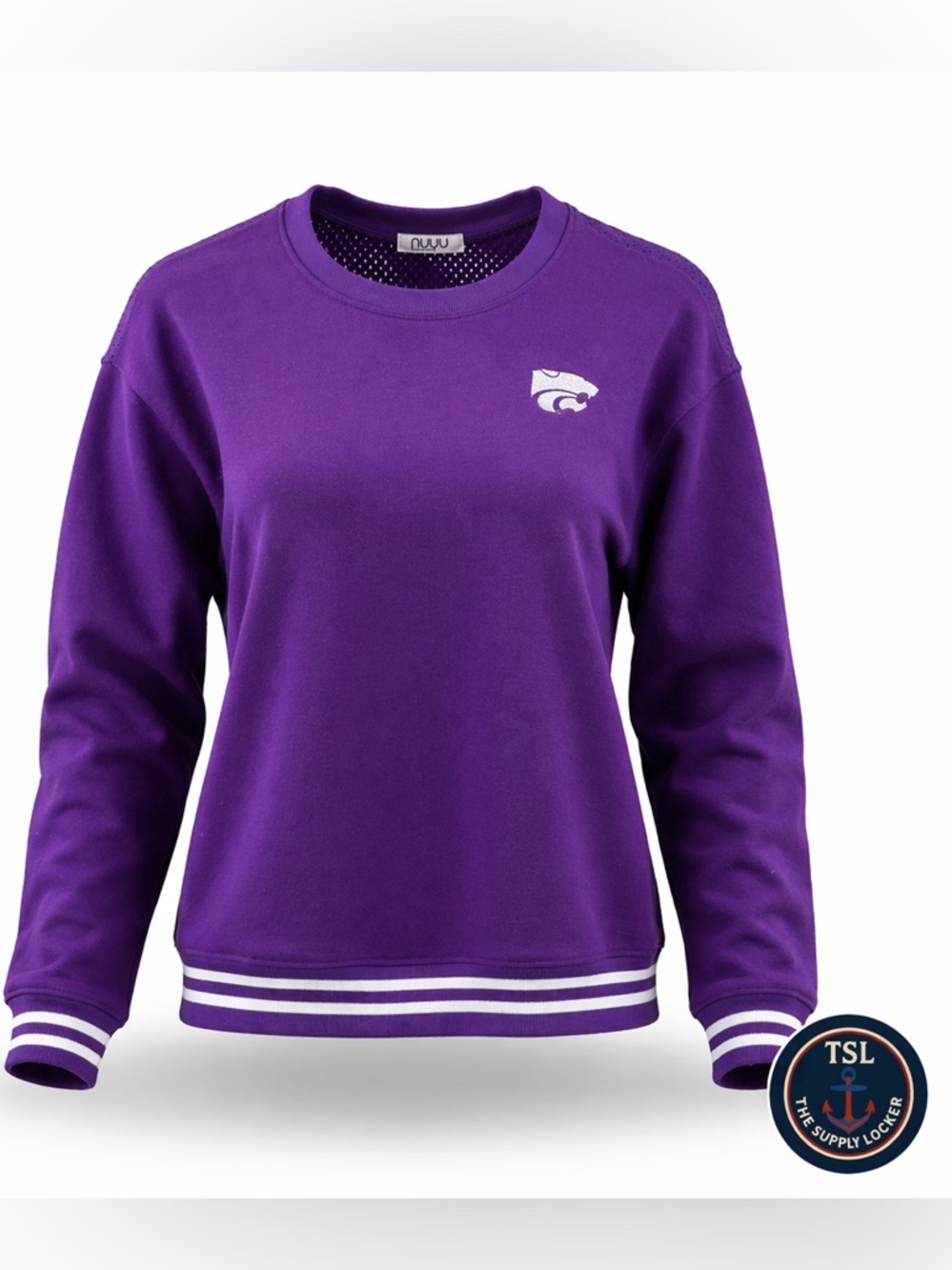 NUYU Kansas State Wildcats Purple Crewneck Sweatshirt Women’s M